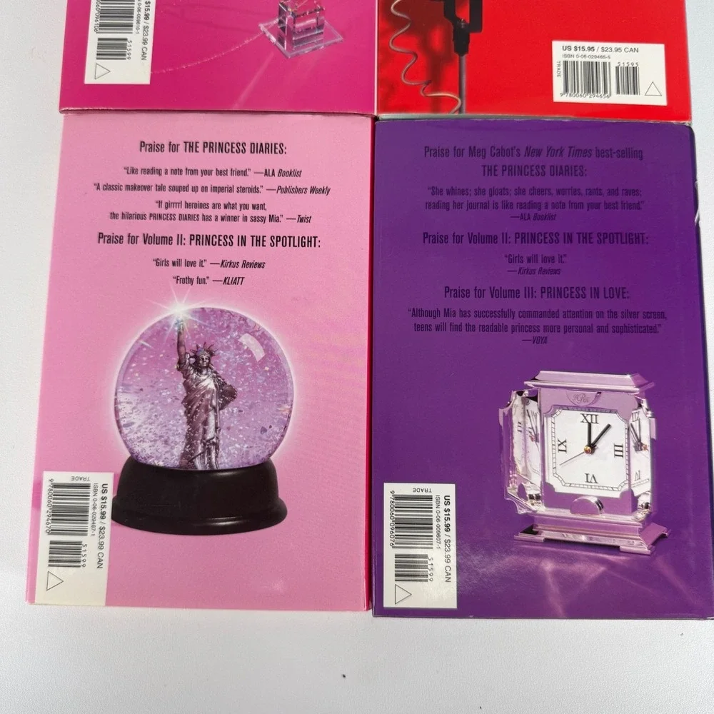 Lot of 4 Meg Cabot‎ The Princess Diaries Hardcover Books